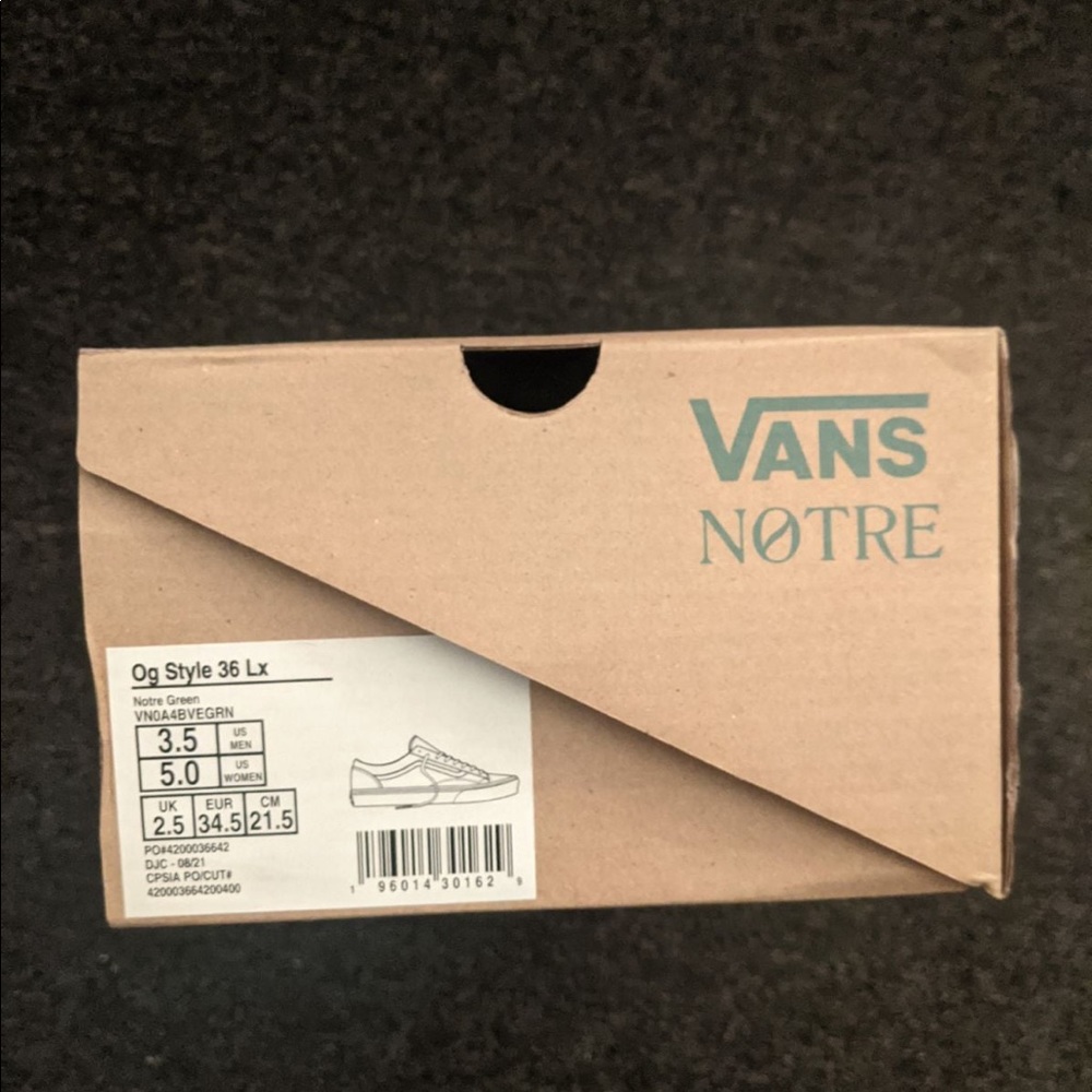 Notre Vans OG Style 36 Matcha (Men 3.5/Women 5)